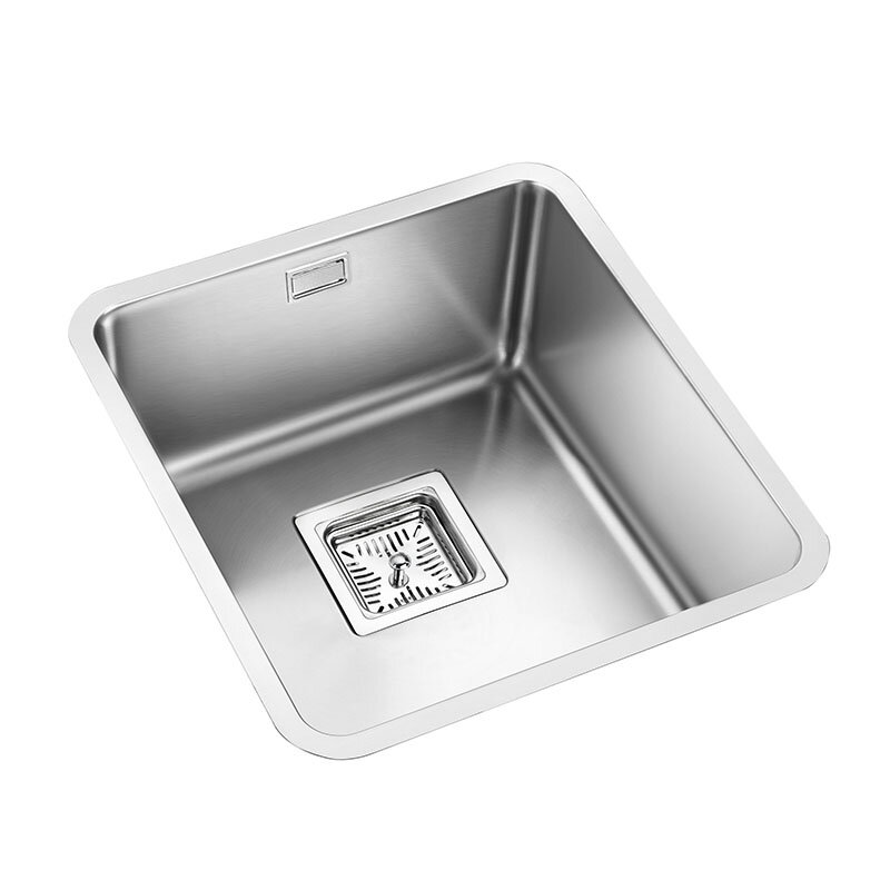Изображение товара Мойка кухонная Oulin 40 см из нержавеющей стали сатин без дополнительных чаш