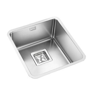 Изображение товара Мойка кухонная Oulin 40 см, нержавеющая сталь, цвет сатин, OL-0362