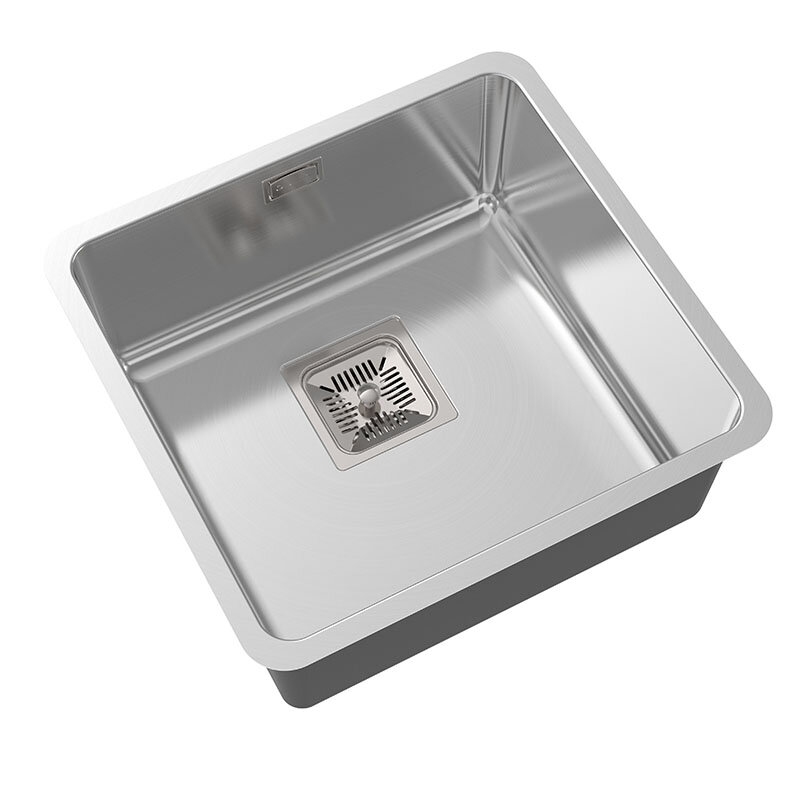 Изображение товара Мойка кухонная Oulin 44 см, нержавеющая сталь, цвет сатин, OL-0363