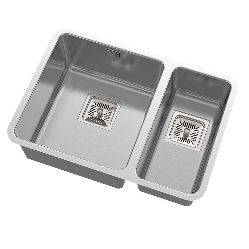 Изображение товара Мойка OL-0369L/R Oulin Нержавеющая сталь 59 см двухчашевая сатин