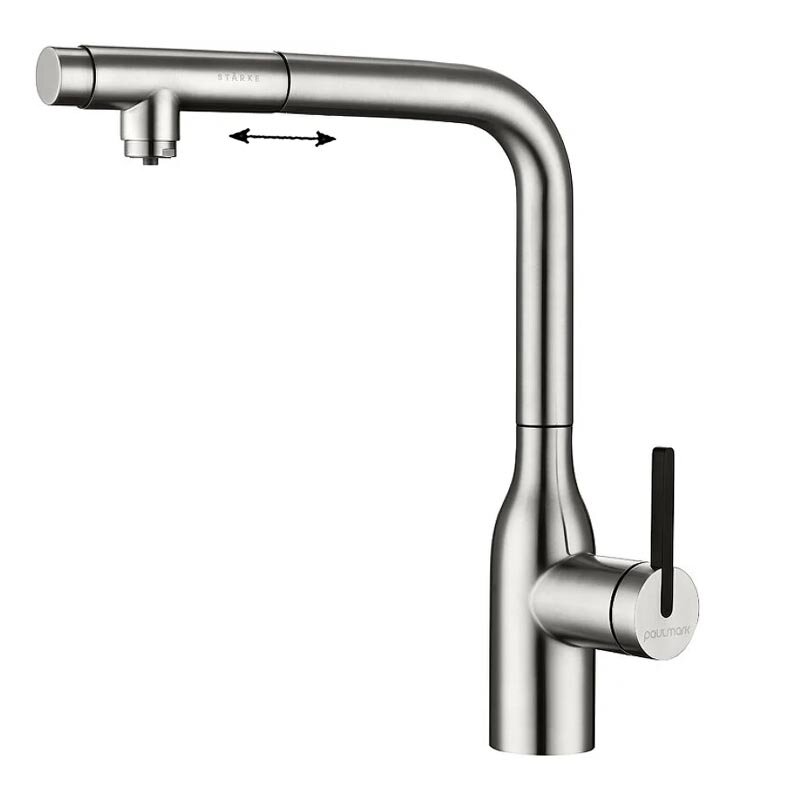 Изображение товара Смеситель Paulmark Viper Vi213105-BS для кухонной мойки с отдельным каналом для фильтрации