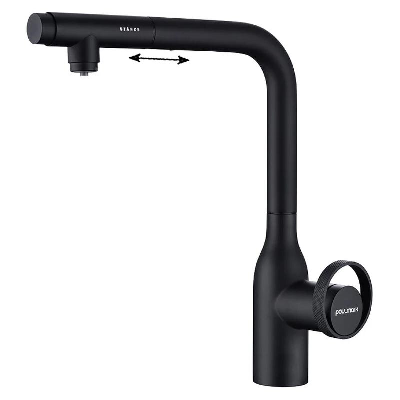 Изображение товара Смеситель для кухонной мойки Paulmark Urban Ur213104-AN с фильтром черный