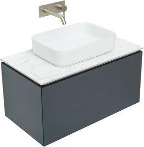 Изображение товара Тумба под раковину Allen Brau Infinity 1.21002.AM, 85 см, с LED подсветкой, антрацит матовый