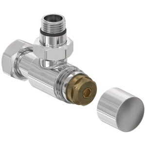 Изображение товара Вентиль угловой Сунержа 1/2 дюйма, хром, для полотенцесушителей