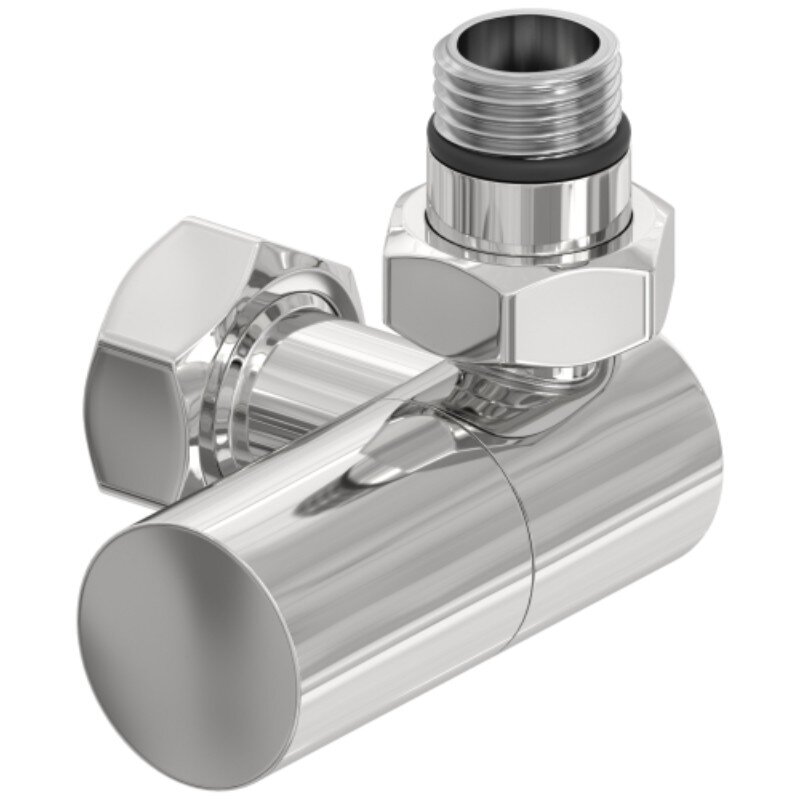 Изображение товара Вентиль Сунержа правый цилиндр для полотенцесушителей нержавеющая сталь хром