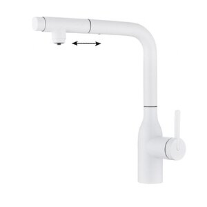 Изображение товара Смеситель Paulmark Viper Vi213105-WH для кухонной мойки с подключением к фильтру Изображение товара Смеситель Paulmark Viper Vi213105-WH для кухонной мойки с подключением к фильтру
