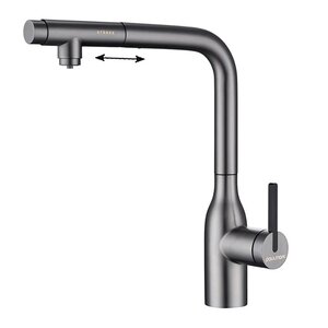 Изображение товара Смеситель для кухонной мойки Paulmark Viper Vi213105-B с подключением к фильтру