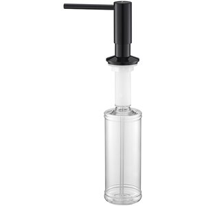 Изображение товара Дозатор встраиваемый жидкого мыла Paulmark Decus D004-GB, черный глянцевый