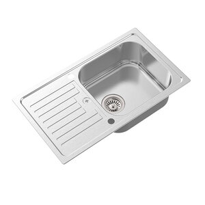 Изображение товара Мойка кухонная Oulin 80 см, нержавейка, сатин, OL-101Y
