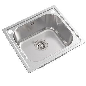 Изображение товара Мойка кухонная Oulin 49 см, нержавеющая сталь, цвет сатин, OL-203
