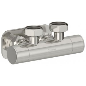 Изображение товара Вентиль Сунержа угловой скрытый-скрытый EU50 для полотенцесушителя, хром