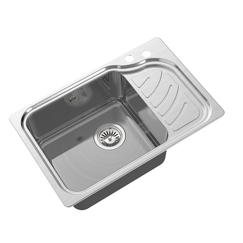 Изображение товара Кухонная мойка OULIN 69 см из нержавеющей стали с шумоизоляцией