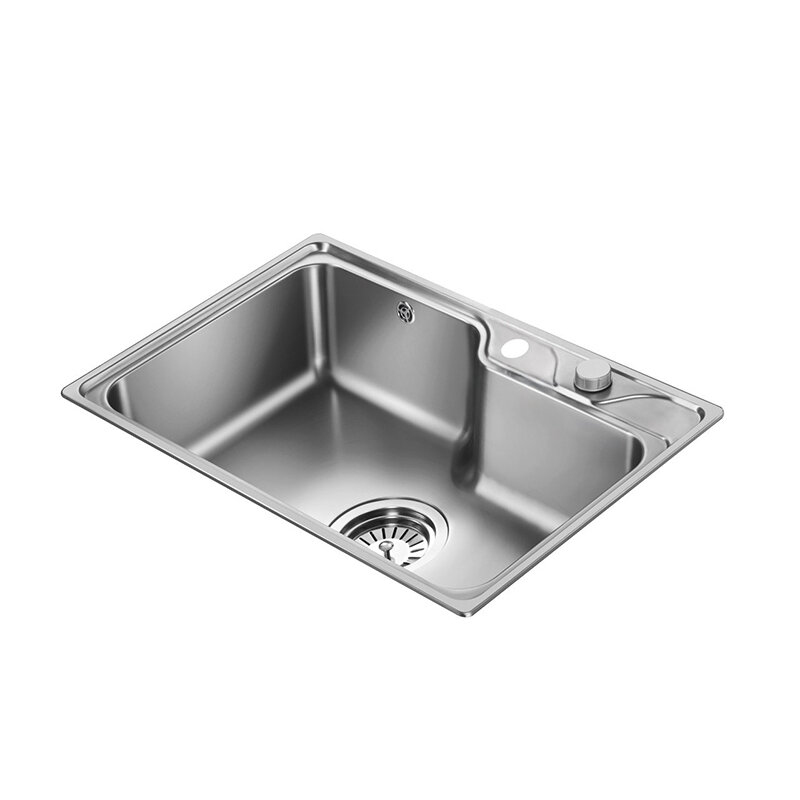 Изображение товара Мойка кухонная Oulin 80 см, нержавеющая сталь, цвет сатин, OL-CS210S