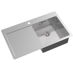Изображение товара Кухонная мойка Oulin из нержавеющей стали 85 см с крылом справа