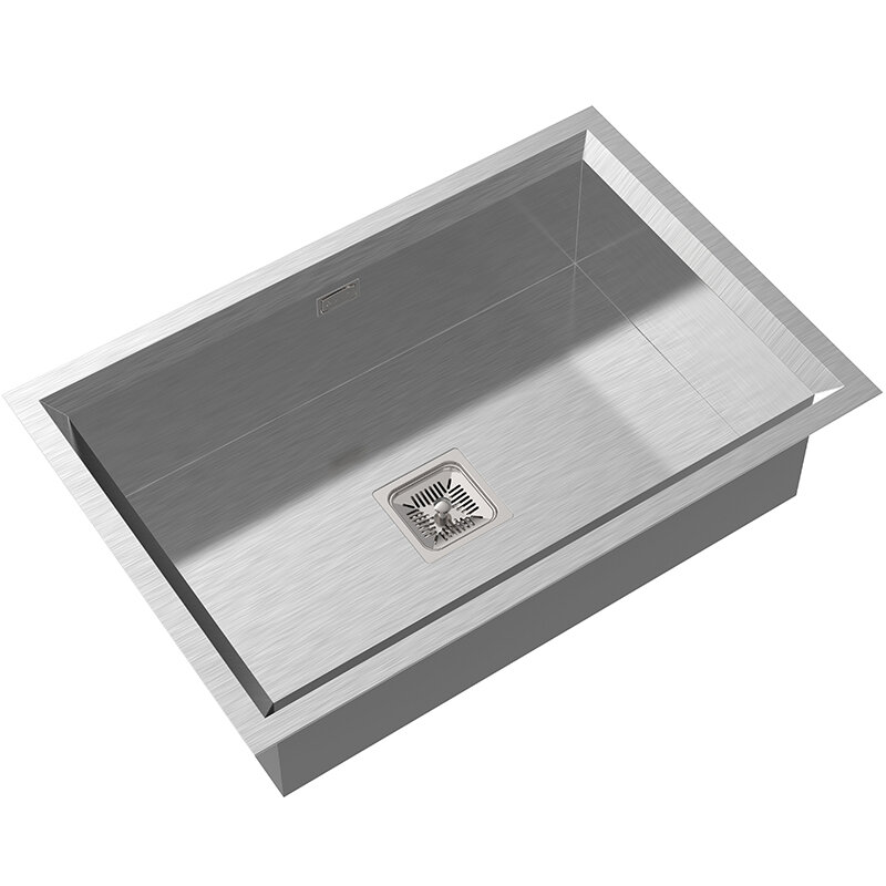 Изображение товара Кухонная мойка из нержавеющей стали Oulin OL-FU113 75,6 см с двумя уровнями шумоизоляции