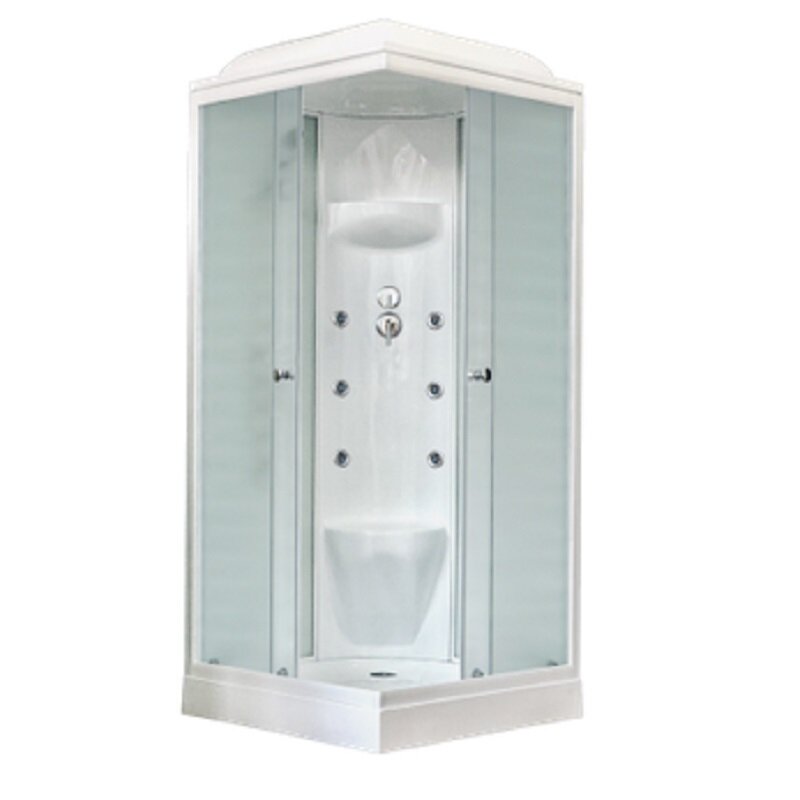 Изображение товара Душевая кабина Royal Bath 80x80 см с гидромассажем и крышей