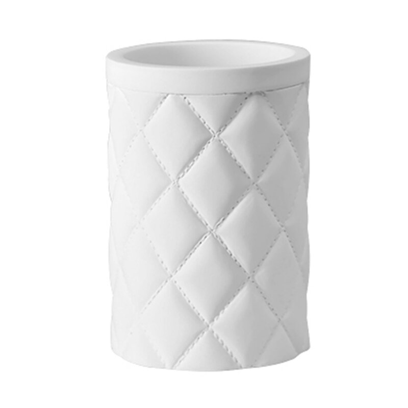 Изображение товара Стакан для зубных щеток WasserKRAFT Havel, белый, настольный, полирезин