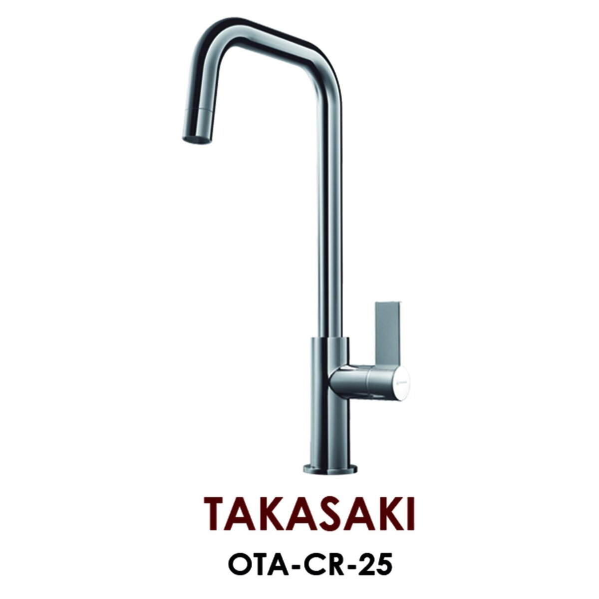 Изображение товара Смеситель для кухни Omoikiri Takasaki OTA-CR-25 хром 5 лет гарантии