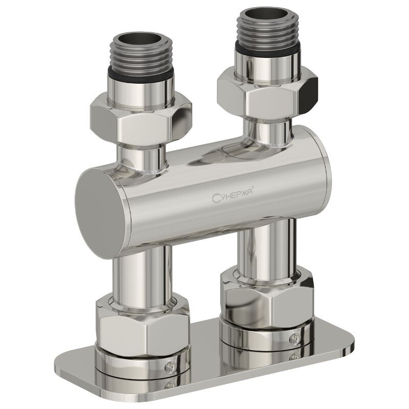Изображение товара Прямой модуль Сунержа 2 х 1/2 дюйма хром 00-1537-1234