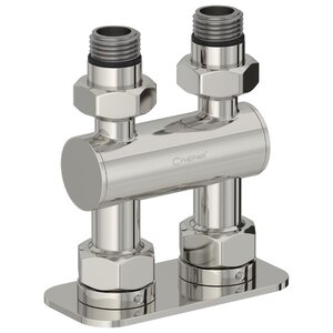 Изображение товара Прямой модуль Сунержа 2 х 1/2 дюйма хром 00-1537-1234