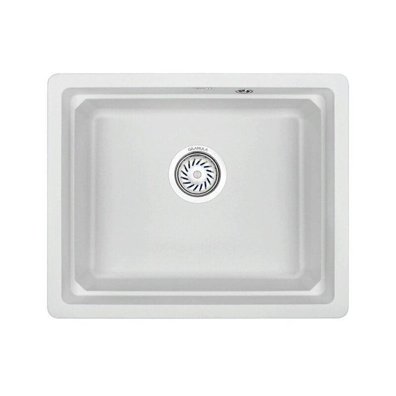 Изображение товара Кухонная мойка Granula KS-5501U Арктик из кварца, 55x45 см, с моющим ролл-матом