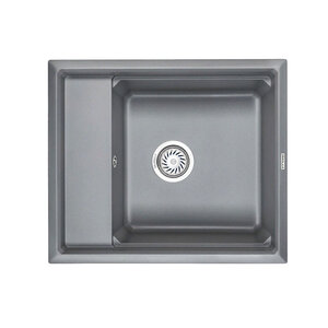 Изображение товара Кухонная мойка Granula KS-6004 6004al из искусственного камня, серый, встраиваемая