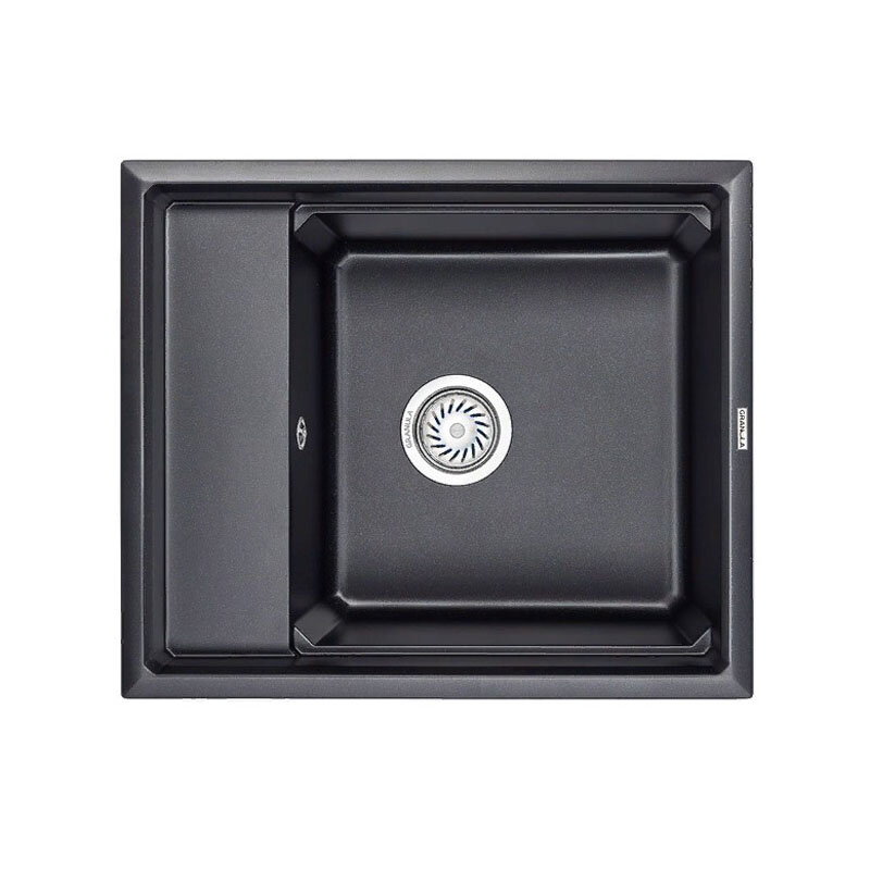 Изображение товара Кухонная мойка Granula Kitchen Space 6004 60 см черный металлик встраиваемая Изображение товара Кухонная мойка Granula Kitchen Space 6004 60 см черный металлик встраиваемая