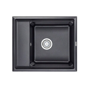 Изображение товара Кухонная мойка Granula Kitchen Space 6004 60 см черный металлик встраиваемая