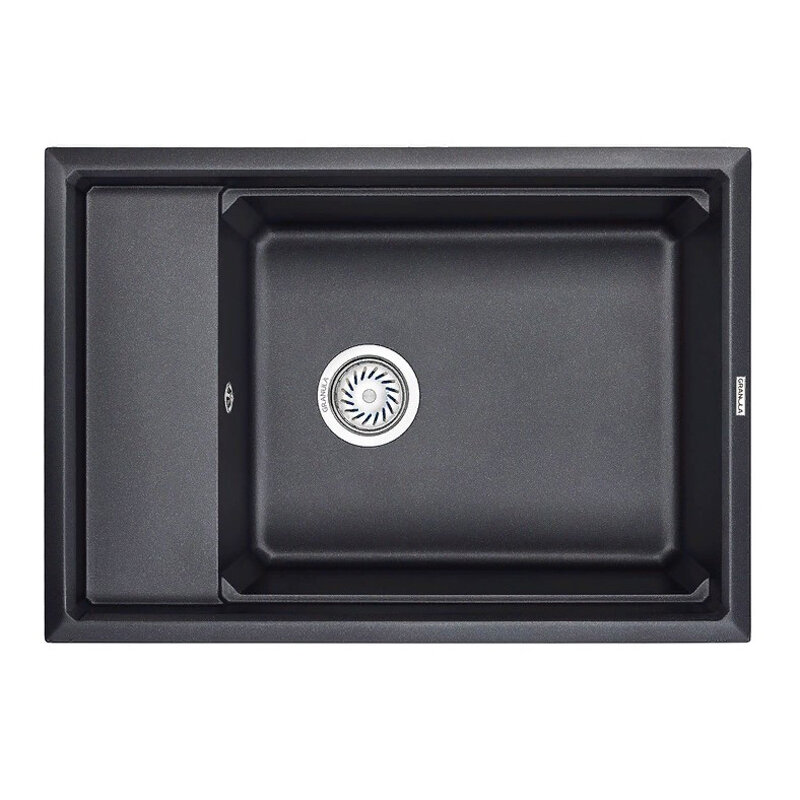 Изображение товара Кухонная мойка Granula KS-7305, шварц, 73 x 51 см Изображение товара Кухонная мойка Granula KS-7305, шварц, 73 x 51 см