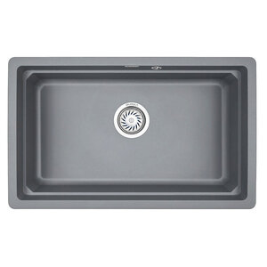 Изображение товара Кухонная мойка Granula Kitchen Space 75 см алюминиум кварц врезная с монтажом снизу