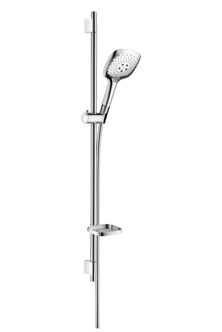 Изображение товара Душевой гарнитур Hansgrohe Raindance Select E 150 3jet/ Unica'S Puro 0,90 м, 27857000, 3 режима струи, хром Изображение товара Душевой гарнитур Hansgrohe Raindance Select E 150 3jet/ Unica'S Puro 0,90 м, 27857000, 3 режима струи, хром