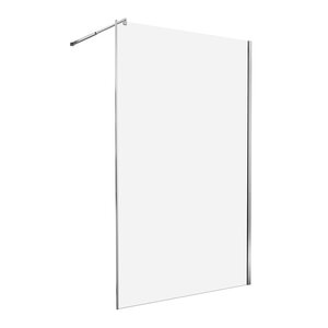 Изображение товара Душевая стенка Dto MC 100 см со стеклом 8 мм, хром профиль, безопасное стекло