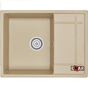 Изображение товара Кухонная мойка Емар Quartz 65 x 50 см, искусственный камень, модель EMQ-1650.Q Сардоникс