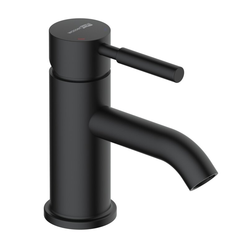 Изображение товара Смеситель WasserKRAFT Gollach черный матовый для раковины 3305