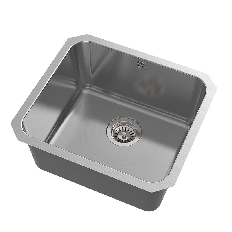 Изображение товара Кухонная мойка из нержавеющей стали Oulin 48 см с сатиновой поверхностью