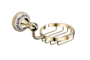 Изображение товара Мыльница решетка Fixsen Bogema Gold FX-78509G, настенная, ретро стиль, золото