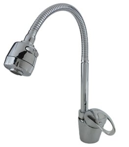 Изображение товара Смеситель Esko Nega УН519 Универсал Клевер, для кухонной мойки, с гибким изливом, цвет хром