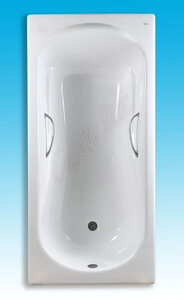 Изображение товара Чугунная ванна Castalia Venera 170х80 см с ручками белая высокая износостойкость