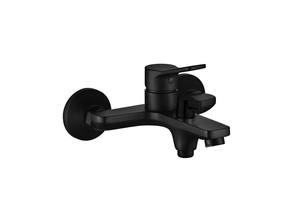 Изображение товара Смеситель для ванны и душа Esko Dubai Black DI 54 B, цвет черный матовый Изображение товара Смеситель для ванны и душа Esko Dubai Black DI 54 B, цвет черный матовый