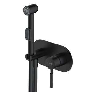 Изображение товара Гигиенический душ WasserKRAFT Gollach, 3338, со смесителем, черный матовый
