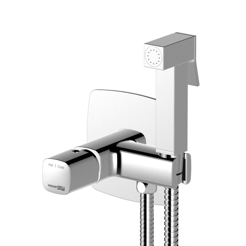 Изображение товара Гигиенический душ WasserKRAFT Naab, 8638, со смесителем, хром