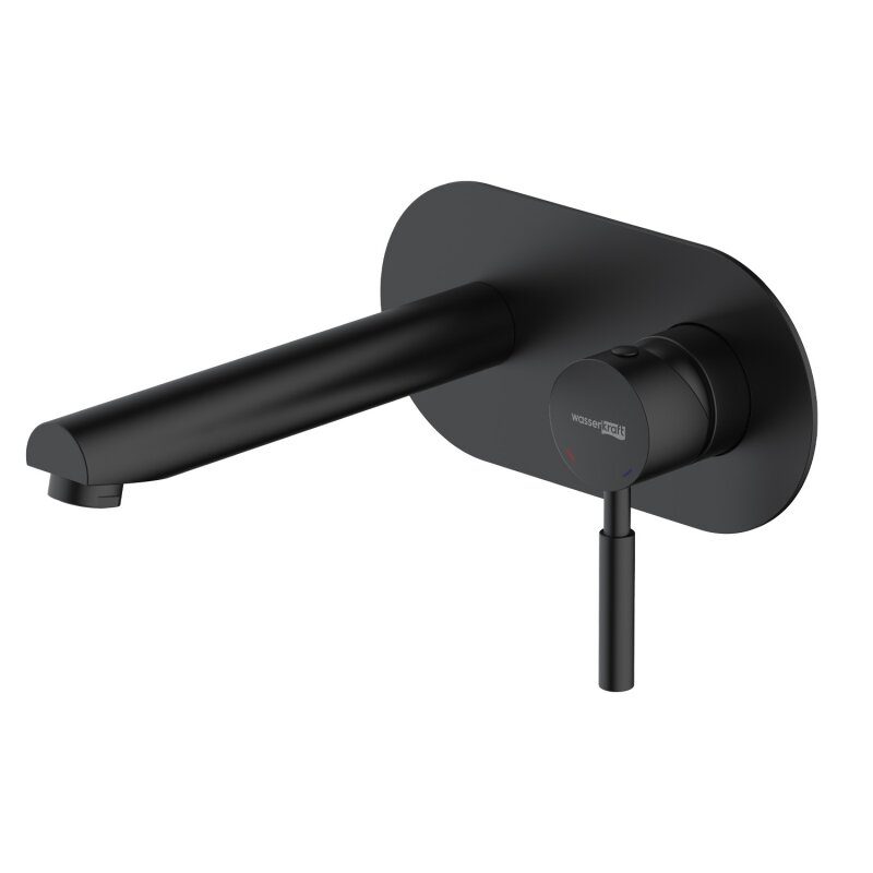 Изображение товара Современный смеситель WasserKRAFT Gollach для раковины черный матовый