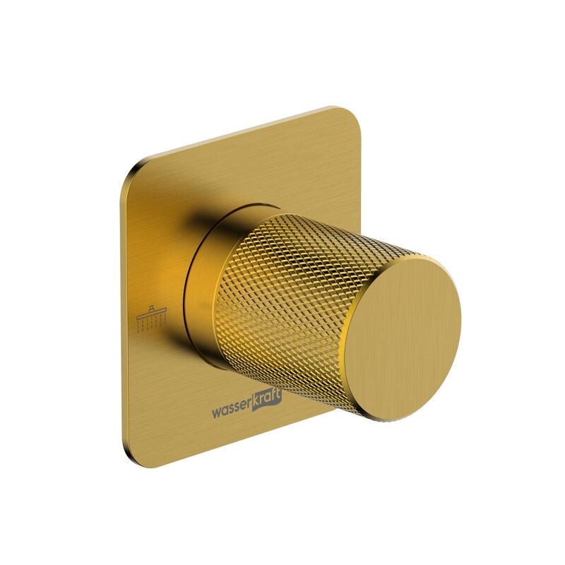 Изображение товара Переключатель потоков WasserKRAFT Schunter A306 матовое золото Изображение товара Переключатель потоков WasserKRAFT Schunter A306 матовое золото