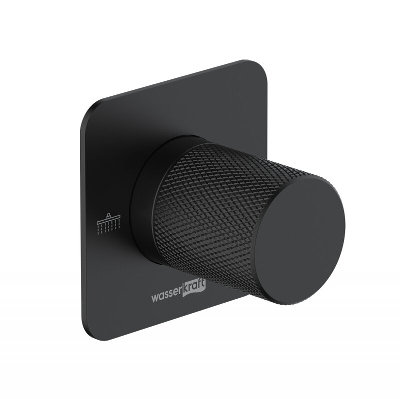 Изображение товара Переключатель потоков WasserKRAFT Fulda на 2 потребителя, черный матовый