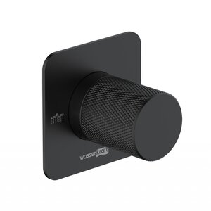 Изображение товара Переключатель потоков WasserKRAFT Fulda, на 2 потребителя, черный матовый, A299