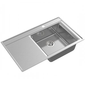 Изображение товара Кухонная мойка Oulin 85 см из нержавеющей стали сатин с шумоизоляцией