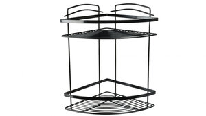 Изображение товара Угловая стальная полка Fixsen FX-850B-2 2 яруса хромированная