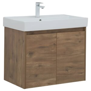 Изображение товара Тумба под раковину Aquanet Nova Lite 298852 75 см дуб рустикальный