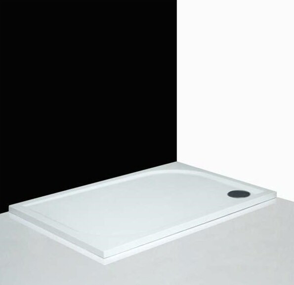 Изображение товара Душевой поддон Roth Rectan-M 120x80 см из искусственного камня, низкий, белый