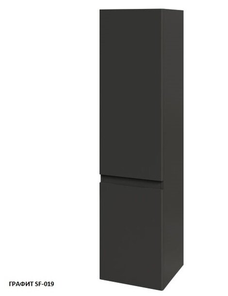 Изображение товара Подвесной пенал Caprigo Forte 35 см черный ламинат Ванная мебель